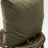 Olive Corduroy 18x18 Pillow