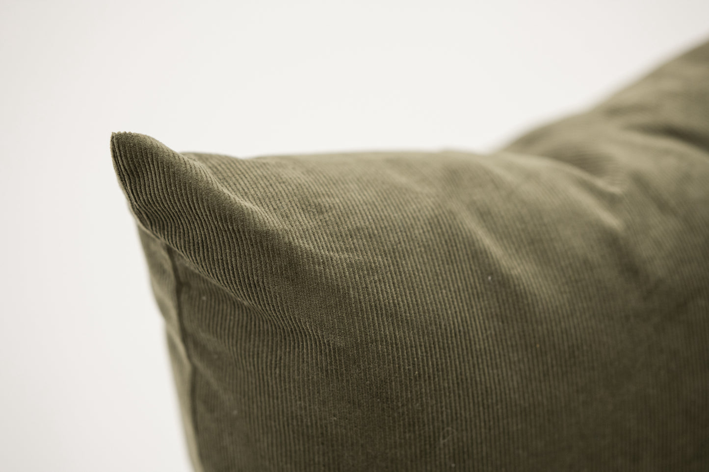 Olive Corduroy 18x18 Pillow