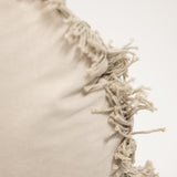 Cream Velvet Round Pillow 23"