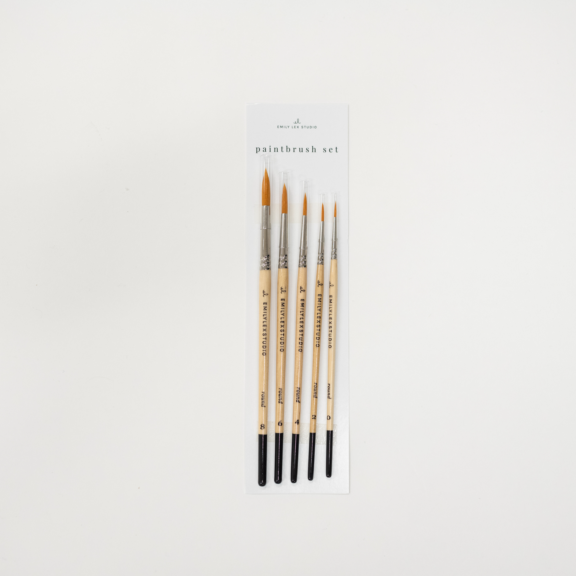 watercolor paintbrush set of 5 sizes