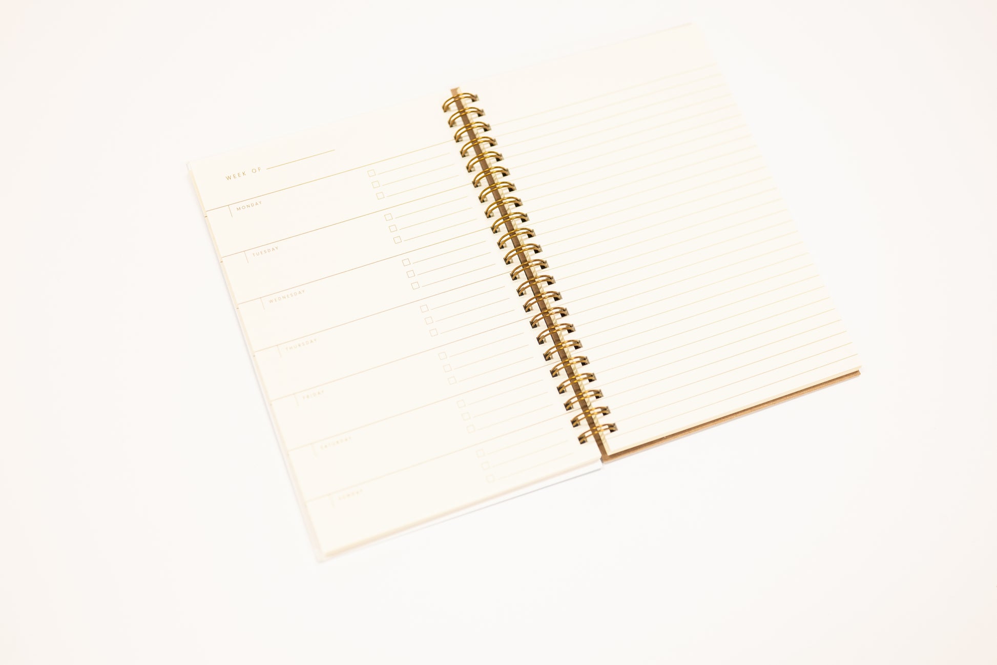 weekly to do list and notebook pages