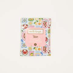 Pack of 'well-kept' products with colorful design on a white background