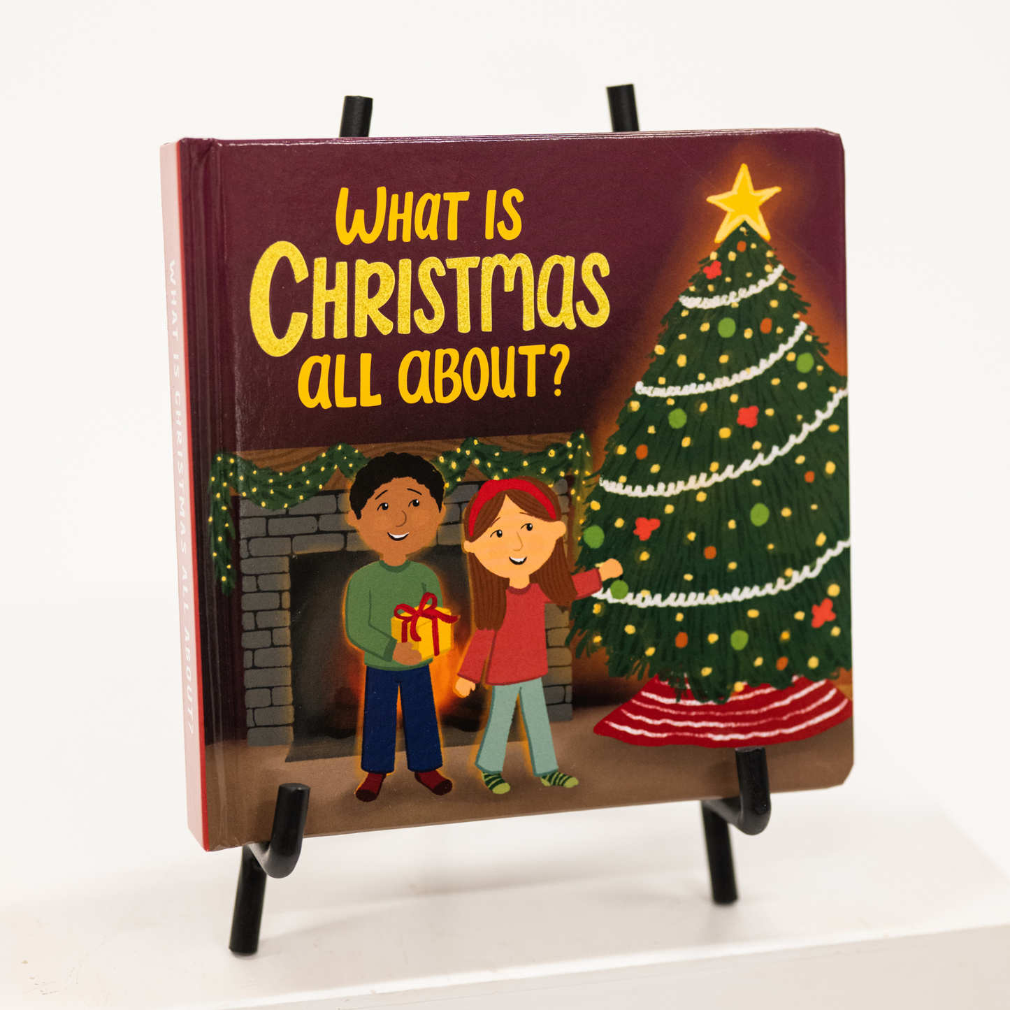 a touch and feel board book about christmas's meaning