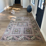 Vintage Pink Turkish Rug