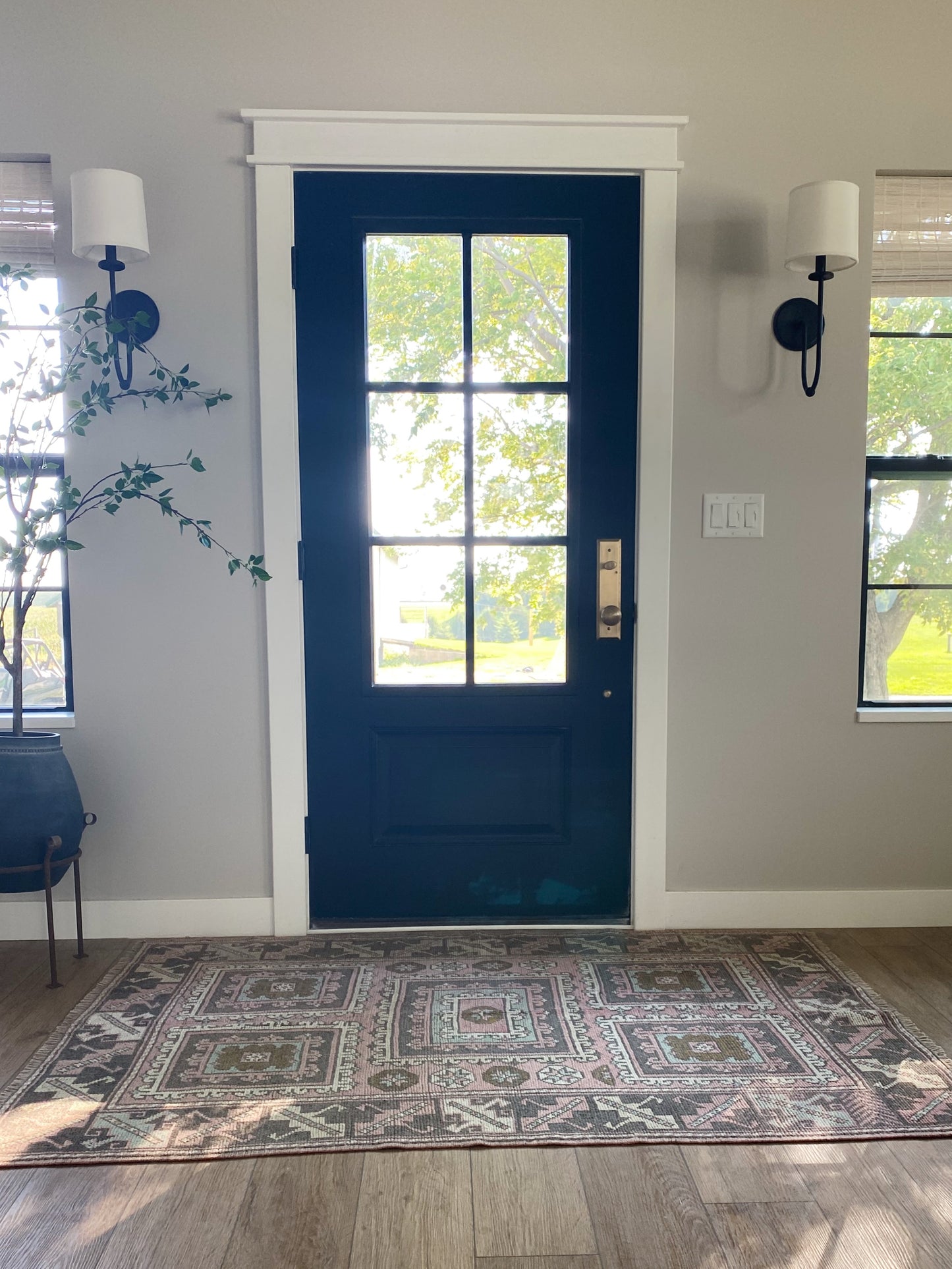 Vintage Pink Turkish Rug