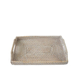 White Rattan Tray