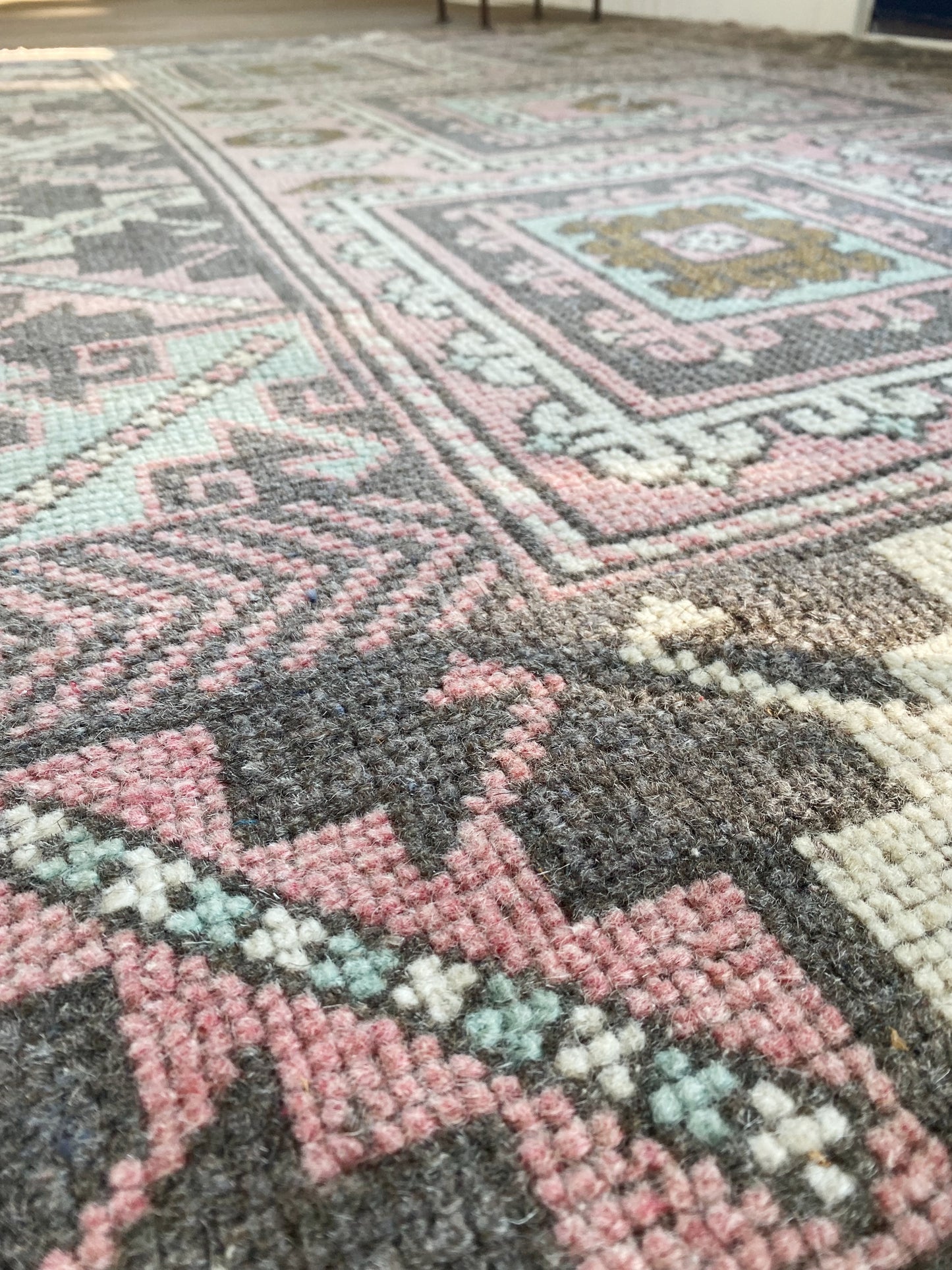 Vintage Pink Turkish Rug