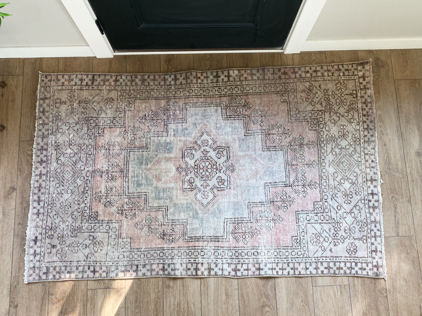 Vintage Peach Turkish Rug