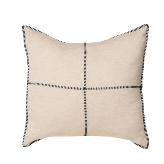 Natural & Black Farmhouse Pillow