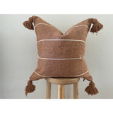 Clay Striped Pillow