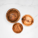 Olive Wood Snack Bowl